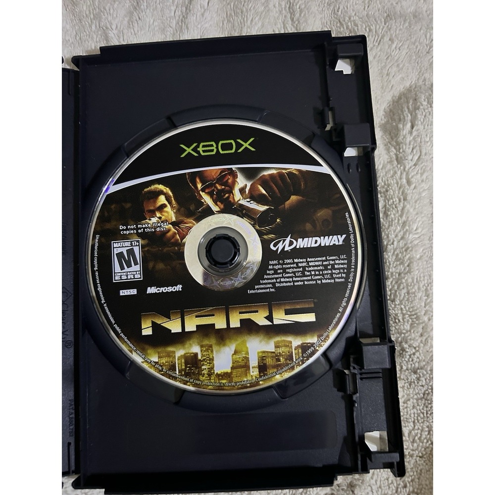 NARC! Xbox! Disc Only! Excellent Condition!